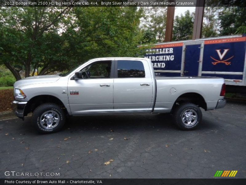 Bright Silver Metallic / Dark Slate/Medium Graystone 2012 Dodge Ram 2500 HD Big Horn Crew Cab 4x4