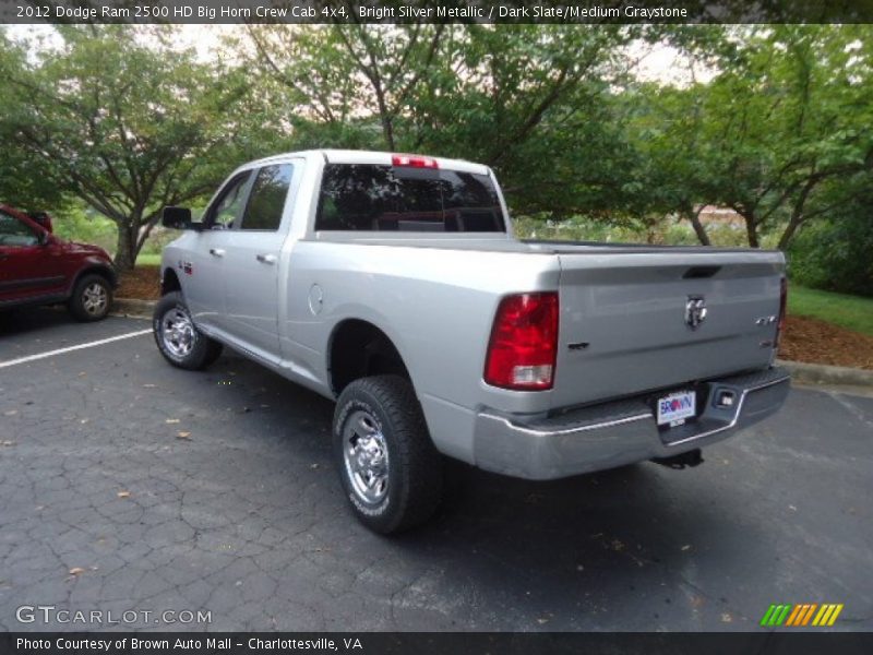 Bright Silver Metallic / Dark Slate/Medium Graystone 2012 Dodge Ram 2500 HD Big Horn Crew Cab 4x4