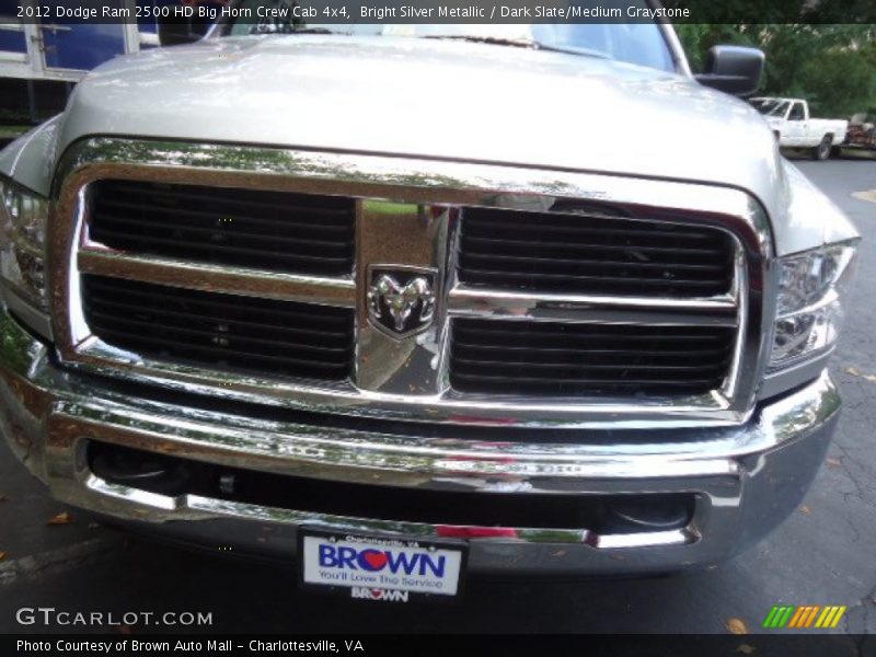 Bright Silver Metallic / Dark Slate/Medium Graystone 2012 Dodge Ram 2500 HD Big Horn Crew Cab 4x4