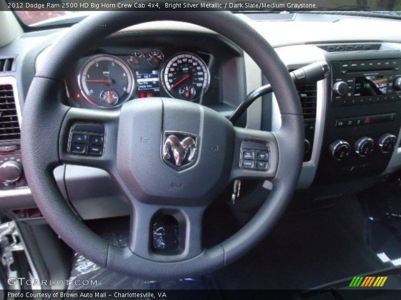 Bright Silver Metallic / Dark Slate/Medium Graystone 2012 Dodge Ram 2500 HD Big Horn Crew Cab 4x4