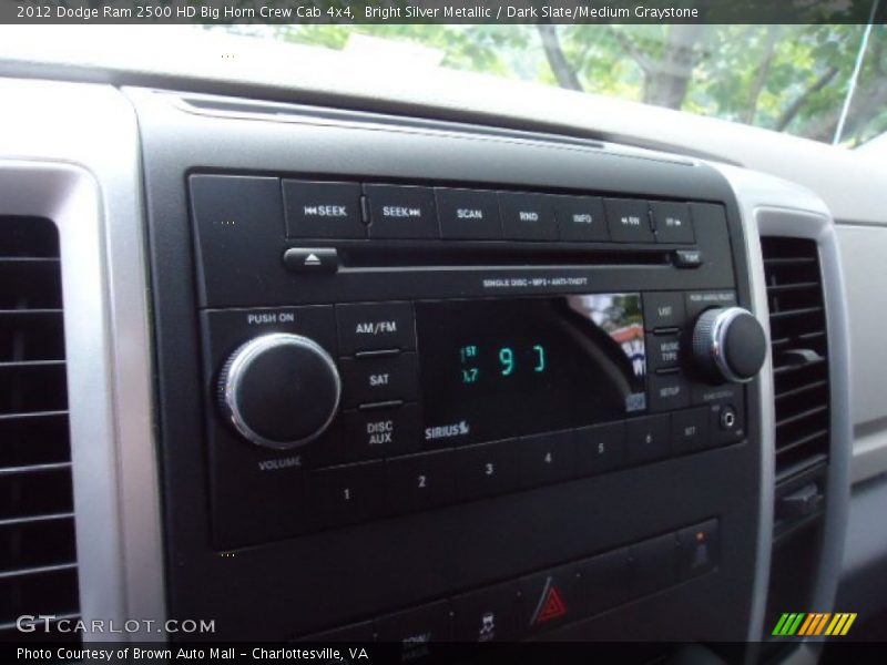 Bright Silver Metallic / Dark Slate/Medium Graystone 2012 Dodge Ram 2500 HD Big Horn Crew Cab 4x4