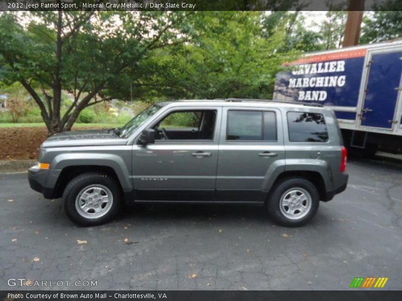 Mineral Gray Metallic / Dark Slate Gray 2012 Jeep Patriot Sport