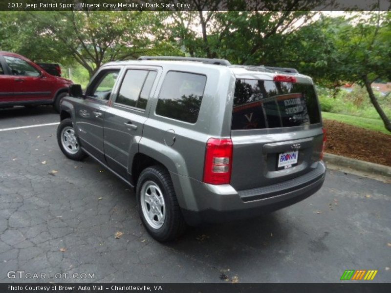 Mineral Gray Metallic / Dark Slate Gray 2012 Jeep Patriot Sport