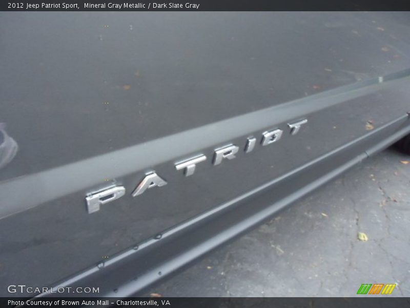 Mineral Gray Metallic / Dark Slate Gray 2012 Jeep Patriot Sport