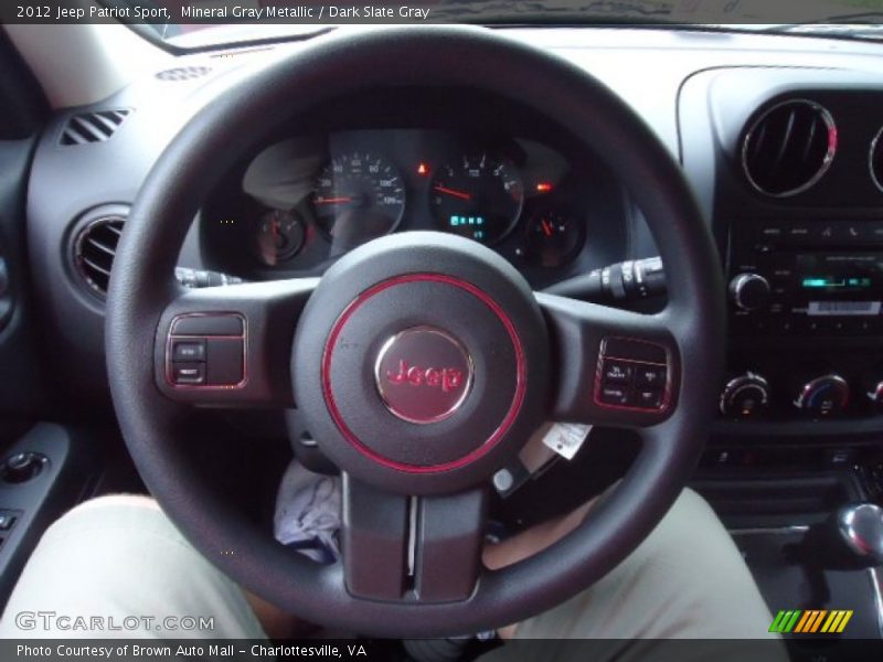 Mineral Gray Metallic / Dark Slate Gray 2012 Jeep Patriot Sport