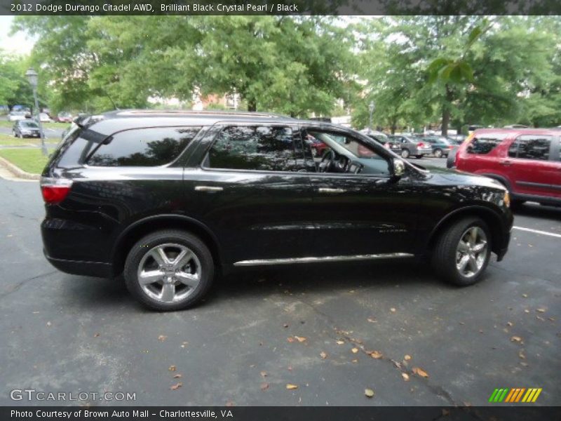 Brilliant Black Crystal Pearl / Black 2012 Dodge Durango Citadel AWD