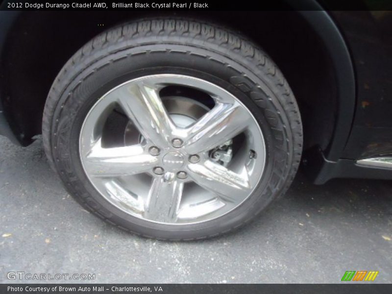 Brilliant Black Crystal Pearl / Black 2012 Dodge Durango Citadel AWD
