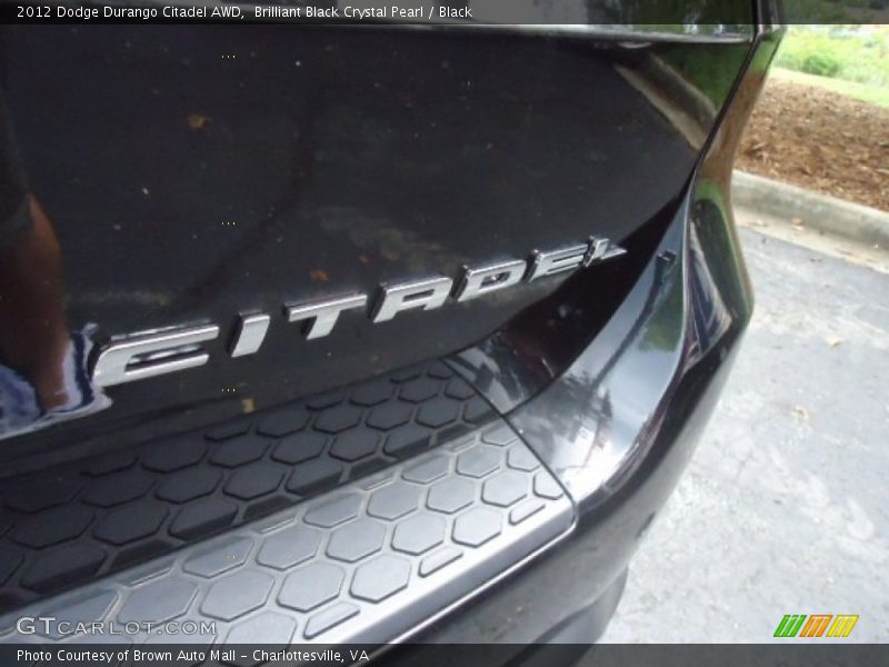 Brilliant Black Crystal Pearl / Black 2012 Dodge Durango Citadel AWD