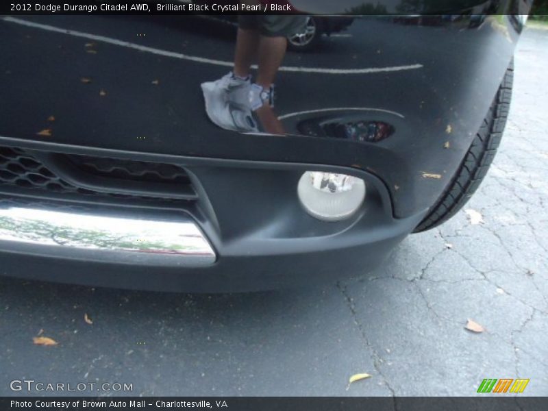 Brilliant Black Crystal Pearl / Black 2012 Dodge Durango Citadel AWD