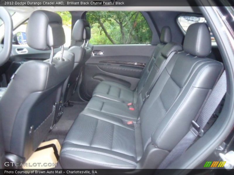 Brilliant Black Crystal Pearl / Black 2012 Dodge Durango Citadel AWD