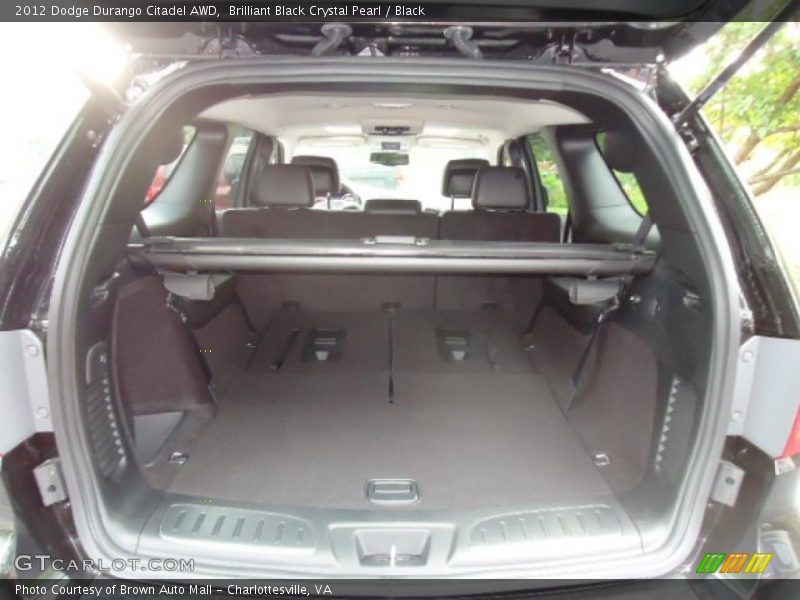 Brilliant Black Crystal Pearl / Black 2012 Dodge Durango Citadel AWD