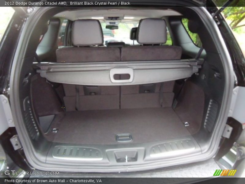 Brilliant Black Crystal Pearl / Black 2012 Dodge Durango Citadel AWD