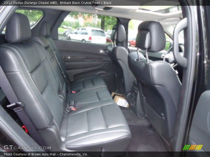 Brilliant Black Crystal Pearl / Black 2012 Dodge Durango Citadel AWD