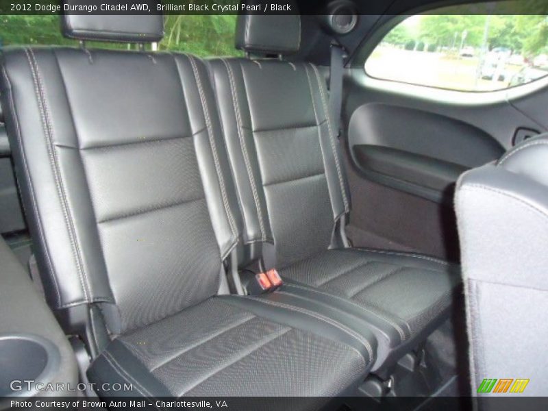 Brilliant Black Crystal Pearl / Black 2012 Dodge Durango Citadel AWD
