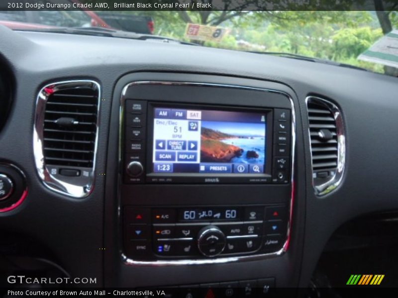 Brilliant Black Crystal Pearl / Black 2012 Dodge Durango Citadel AWD