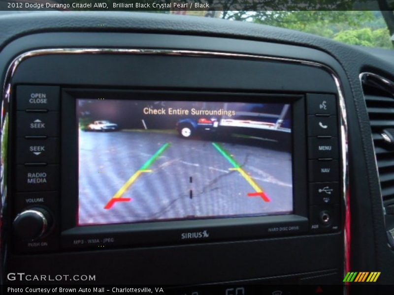 Brilliant Black Crystal Pearl / Black 2012 Dodge Durango Citadel AWD