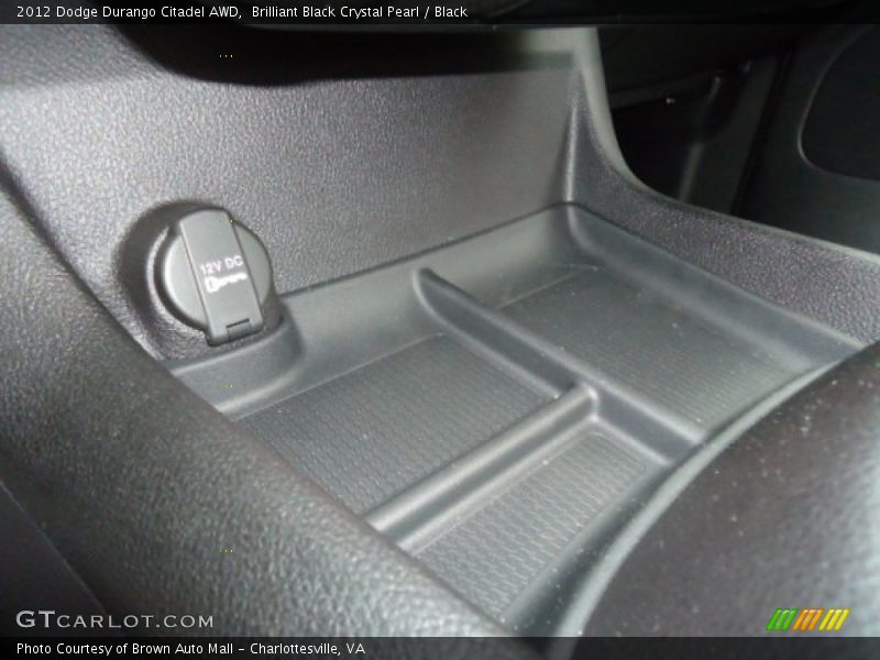 Brilliant Black Crystal Pearl / Black 2012 Dodge Durango Citadel AWD