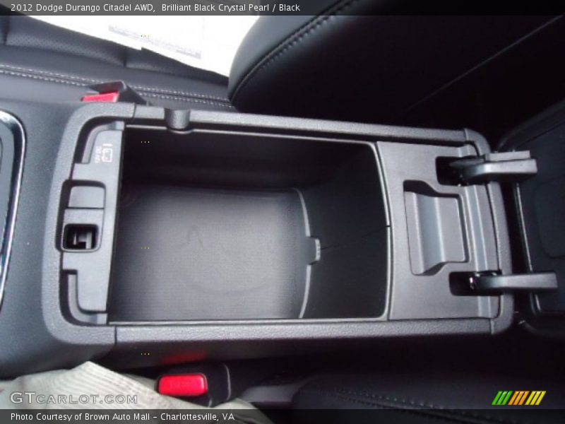 Brilliant Black Crystal Pearl / Black 2012 Dodge Durango Citadel AWD