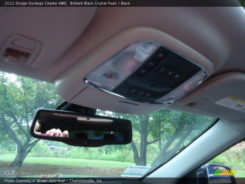 Brilliant Black Crystal Pearl / Black 2012 Dodge Durango Citadel AWD