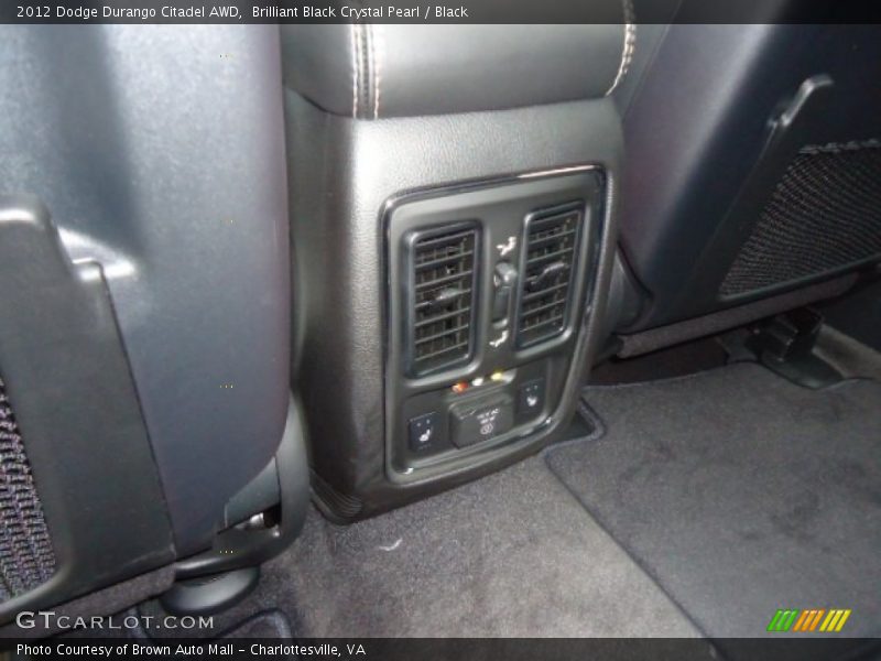 Brilliant Black Crystal Pearl / Black 2012 Dodge Durango Citadel AWD
