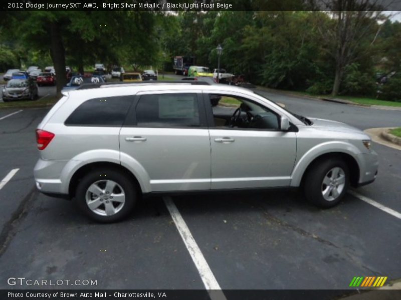 Bright Silver Metallic / Black/Light Frost Beige 2012 Dodge Journey SXT AWD