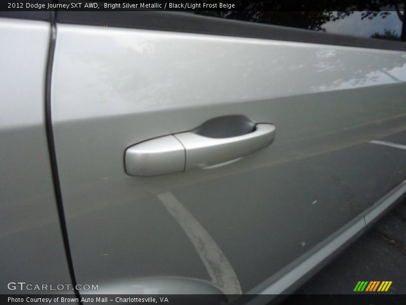 Bright Silver Metallic / Black/Light Frost Beige 2012 Dodge Journey SXT AWD
