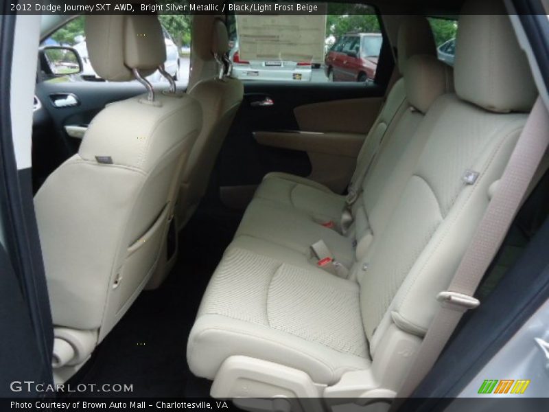 Bright Silver Metallic / Black/Light Frost Beige 2012 Dodge Journey SXT AWD