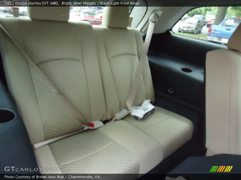 Bright Silver Metallic / Black/Light Frost Beige 2012 Dodge Journey SXT AWD