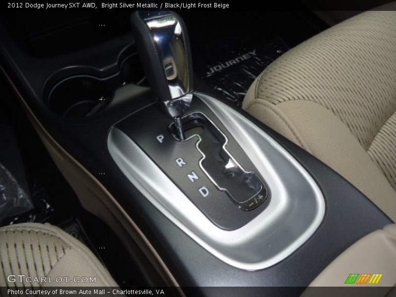 Bright Silver Metallic / Black/Light Frost Beige 2012 Dodge Journey SXT AWD