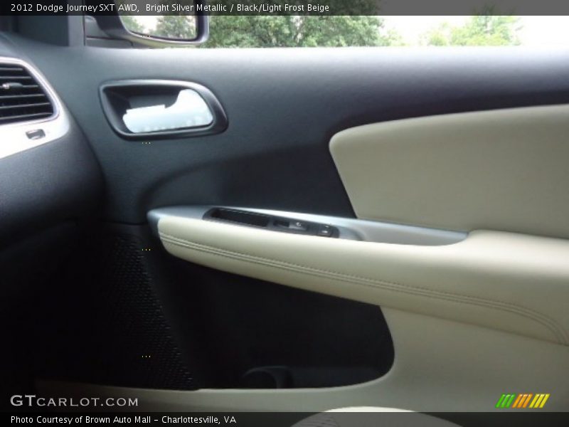 Bright Silver Metallic / Black/Light Frost Beige 2012 Dodge Journey SXT AWD
