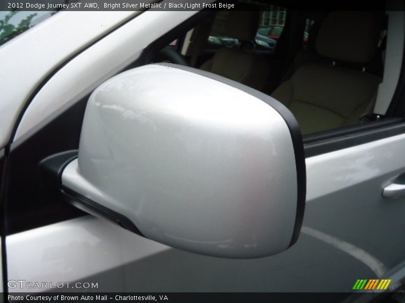 Bright Silver Metallic / Black/Light Frost Beige 2012 Dodge Journey SXT AWD