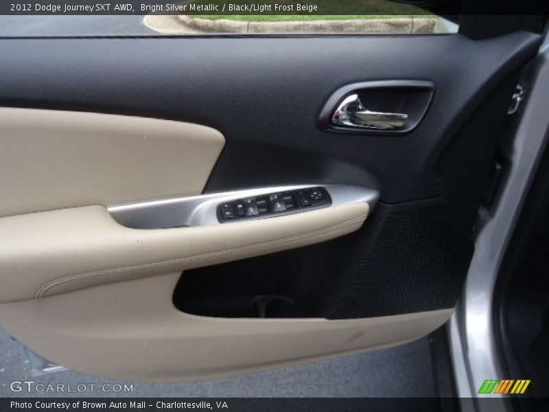 Bright Silver Metallic / Black/Light Frost Beige 2012 Dodge Journey SXT AWD