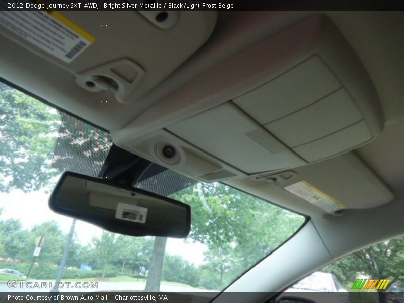 Bright Silver Metallic / Black/Light Frost Beige 2012 Dodge Journey SXT AWD