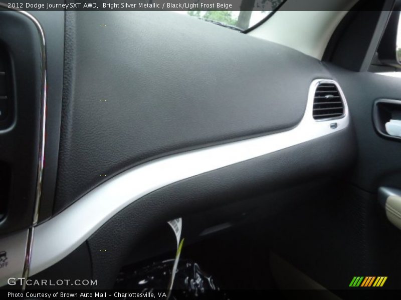 Bright Silver Metallic / Black/Light Frost Beige 2012 Dodge Journey SXT AWD
