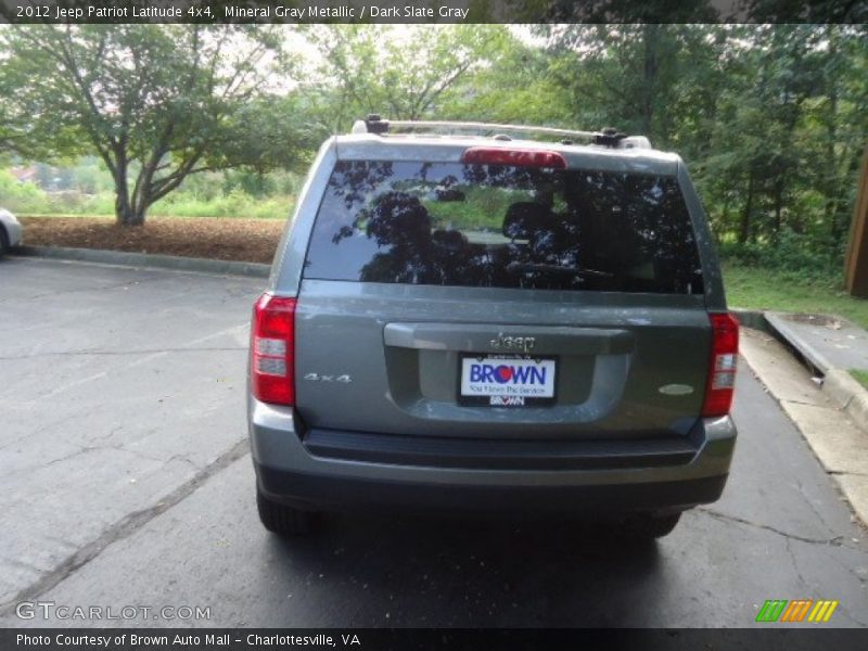 Mineral Gray Metallic / Dark Slate Gray 2012 Jeep Patriot Latitude 4x4