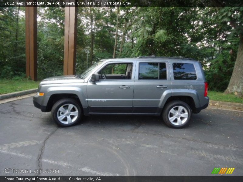 Mineral Gray Metallic / Dark Slate Gray 2012 Jeep Patriot Latitude 4x4