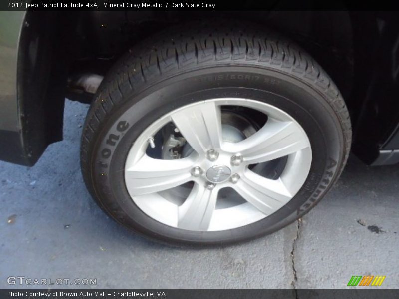 Mineral Gray Metallic / Dark Slate Gray 2012 Jeep Patriot Latitude 4x4