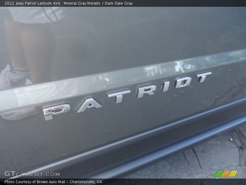 Mineral Gray Metallic / Dark Slate Gray 2012 Jeep Patriot Latitude 4x4