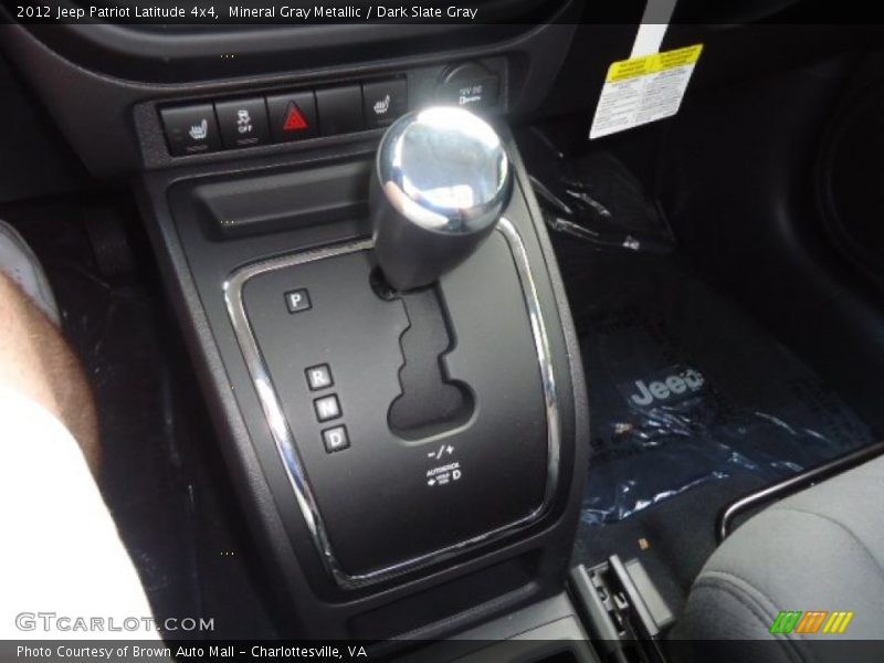 Mineral Gray Metallic / Dark Slate Gray 2012 Jeep Patriot Latitude 4x4