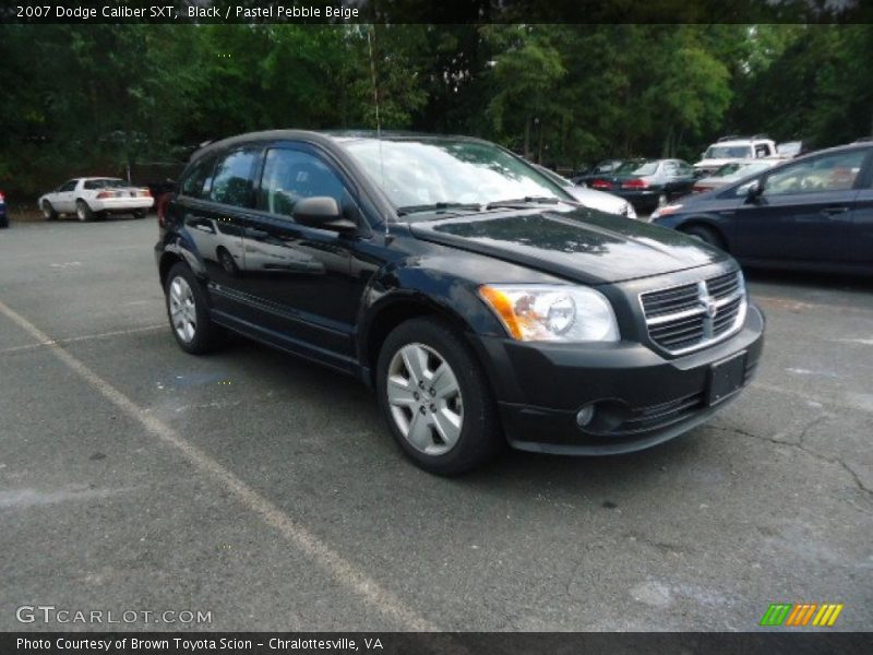 Black / Pastel Pebble Beige 2007 Dodge Caliber SXT