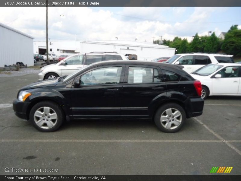 Black / Pastel Pebble Beige 2007 Dodge Caliber SXT