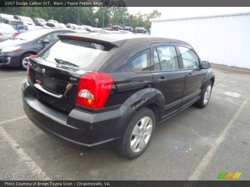 Black / Pastel Pebble Beige 2007 Dodge Caliber SXT