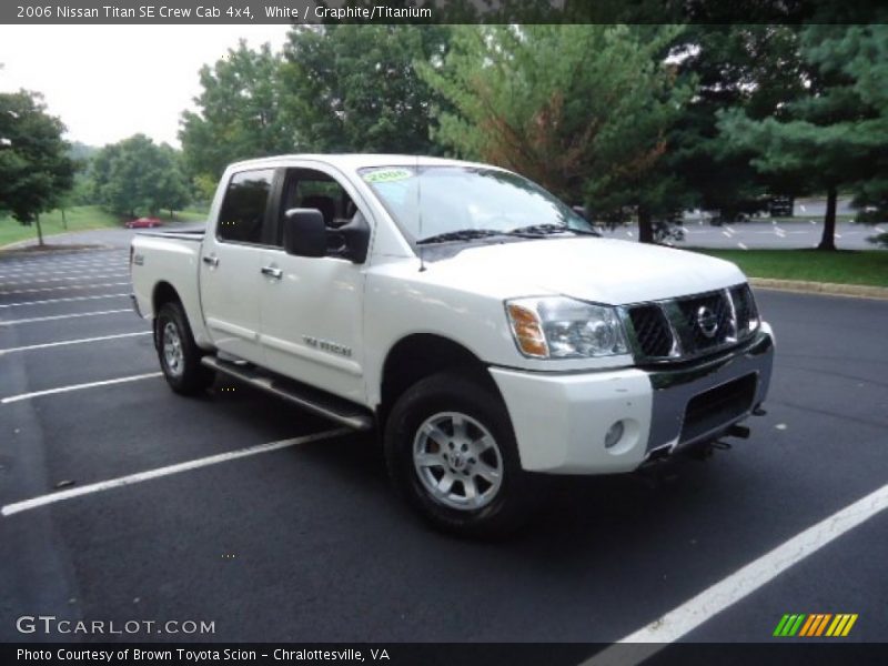 White / Graphite/Titanium 2006 Nissan Titan SE Crew Cab 4x4