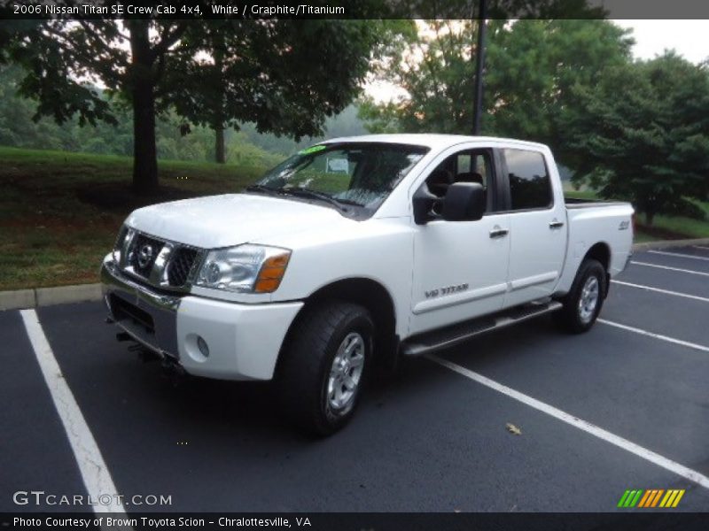 White / Graphite/Titanium 2006 Nissan Titan SE Crew Cab 4x4