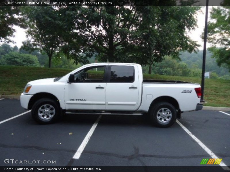 White / Graphite/Titanium 2006 Nissan Titan SE Crew Cab 4x4