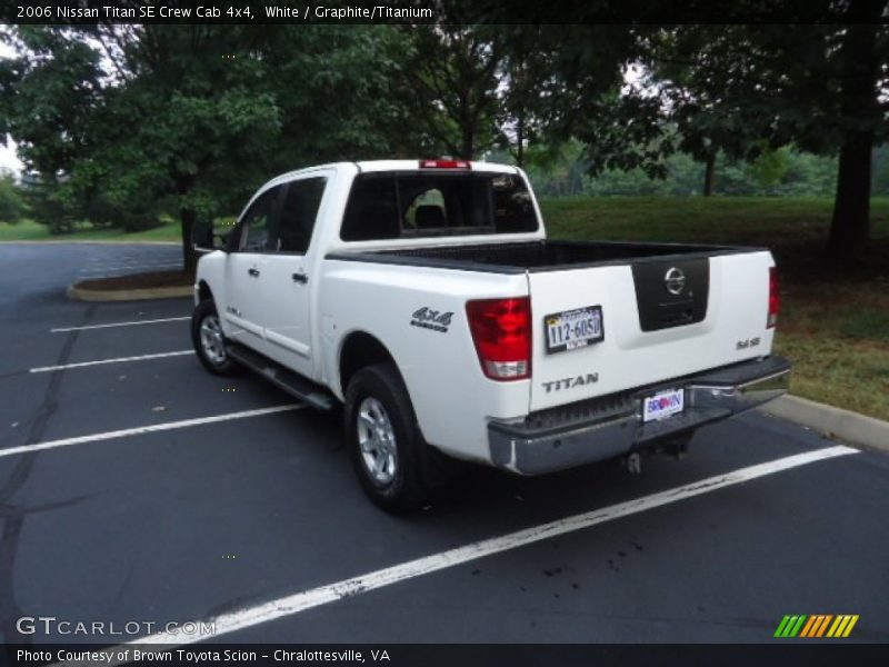 White / Graphite/Titanium 2006 Nissan Titan SE Crew Cab 4x4