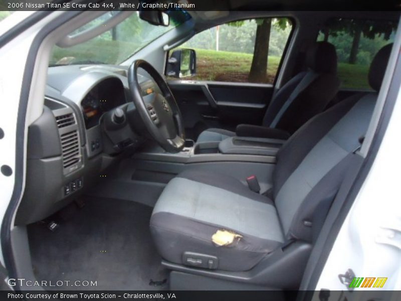 White / Graphite/Titanium 2006 Nissan Titan SE Crew Cab 4x4