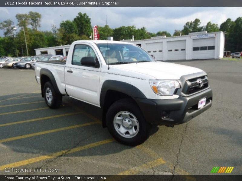 Super White / Graphite 2012 Toyota Tacoma Regular Cab 4x4