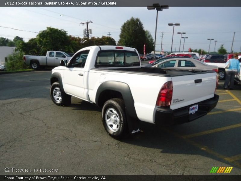 Super White / Graphite 2012 Toyota Tacoma Regular Cab 4x4