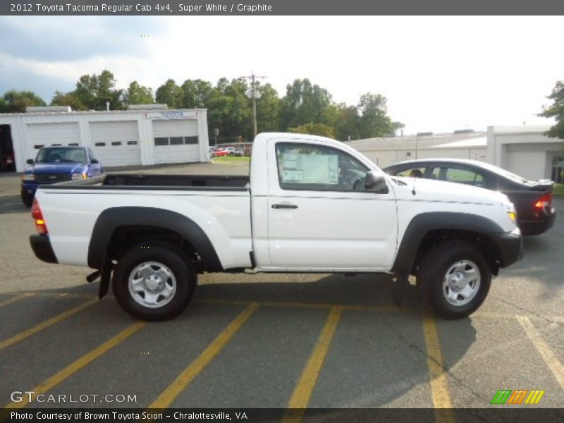 Super White / Graphite 2012 Toyota Tacoma Regular Cab 4x4